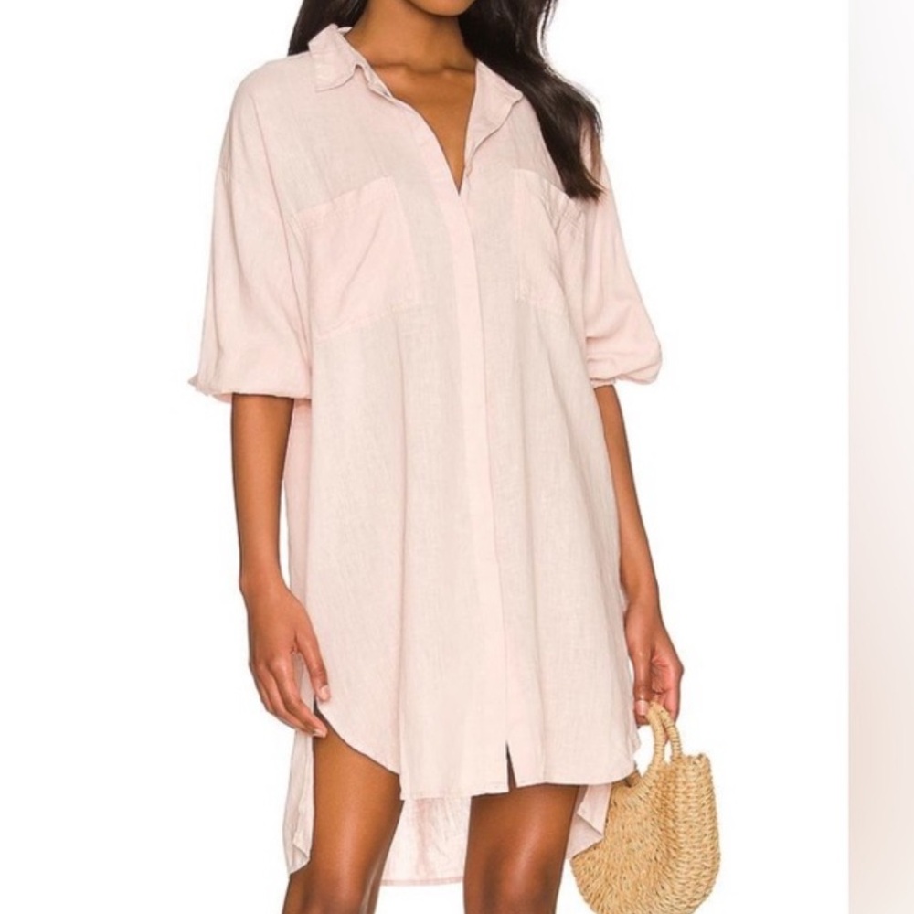 Young Fabulous & Broke Shirt dress - tan/ yellow